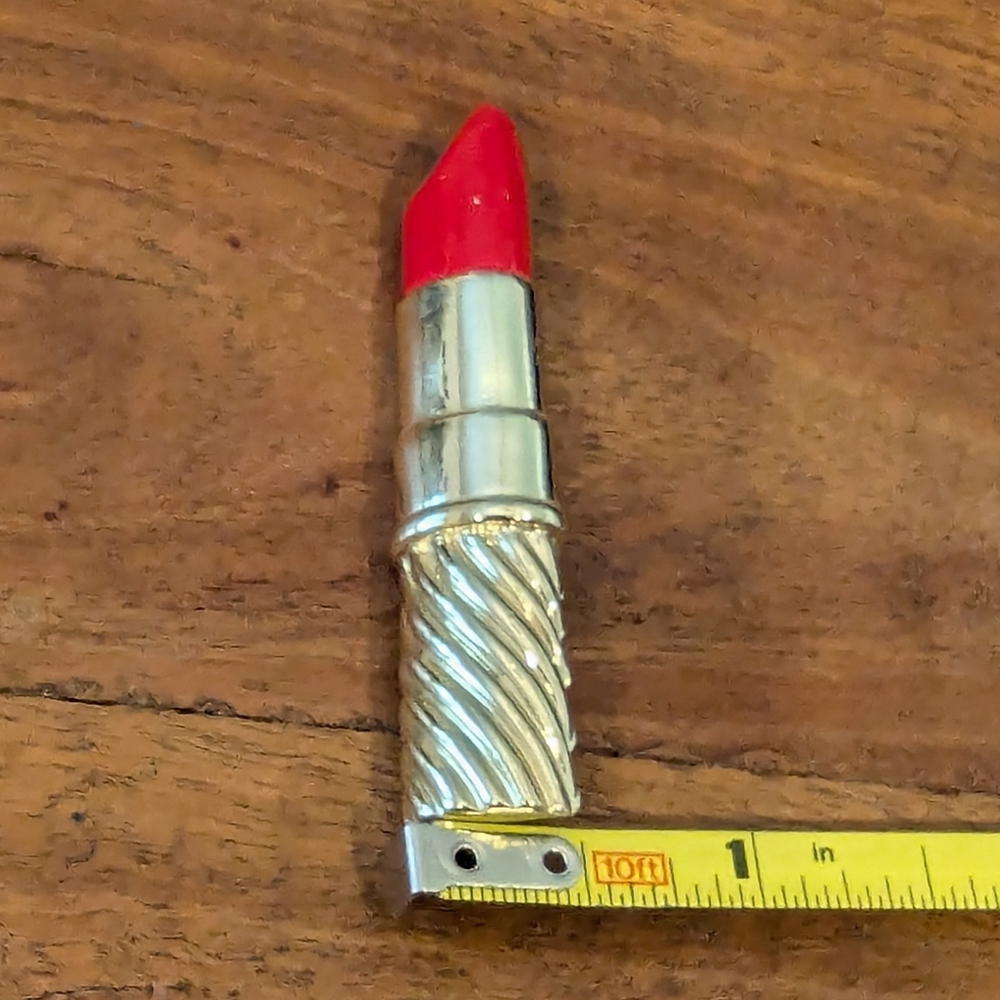 Vintage Red Lipstick Pin - Picture 5 of 5